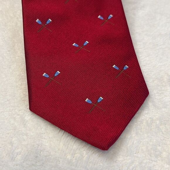 Brooks Brothers Paddle Print Tie - 100% Silk - Picture 1 of 9